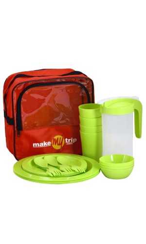  Traveling Bag Set (4 Big Plates, 4 